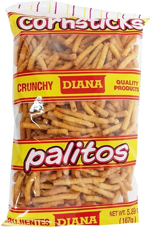 Diana Palitos Crunchy Corn Stick Snacks, Original BBQ Flavor, 5.57 Oz