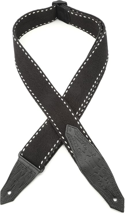 Levy's Leathers MSSC80-BLK Acoustic Guitar Strap