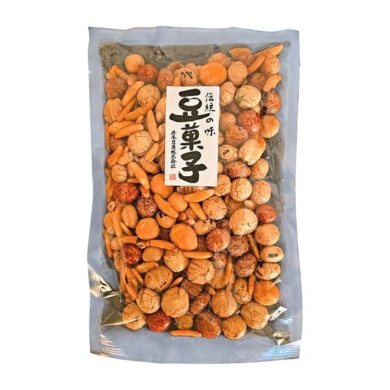 Umaya - Japanese Imoto Mame Mix - Crunchy Rice Crackers & Roasted Soybeans Snack + Snack Clip - Savory Asian Snack Mix with Seaweed & Peanuts - Product of Japan - 8.8oz (250g)