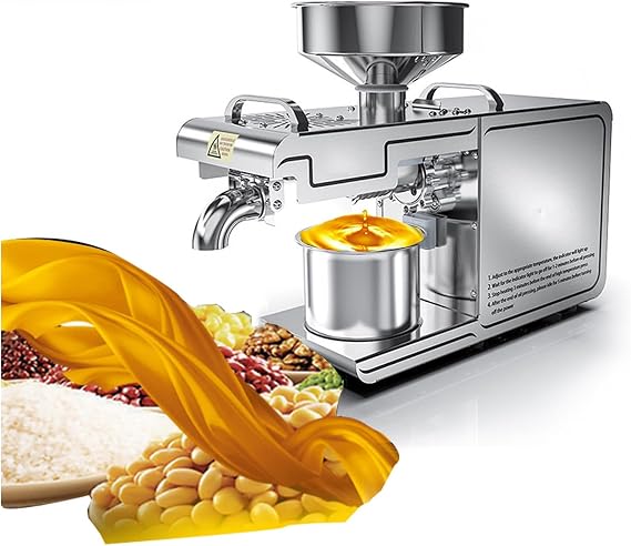 Cold Press Oil Machine Coconut Oil pressKitchen Oil Press Electric Automatic Oil Press Organic Oil Press Olive Flax Peanut Castor Perilla Seed