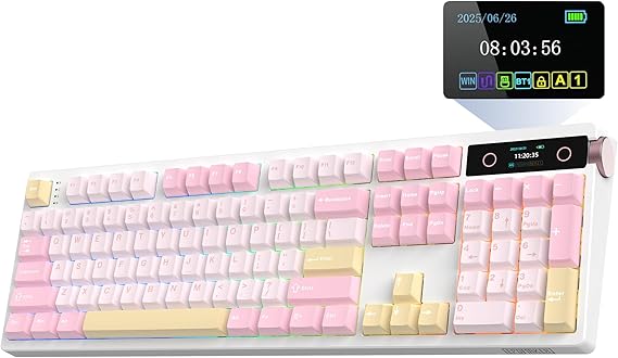 EPOMAKER TH108 PRO ãã«ãµã¤ãº ã¡ã«ãã«ã«ã­ã¼ãã¼ã ã¹ã¯ãªã¼ã³&ããä»ã ã¯ã¤ã¤ã¬ã¹ã²ã¼ãã³ã°ã­ã¼ãã¼ã 10000mAh ã¯ãªã¼ãã¼ã¬ã¹ã±ãã ãããã¹ã¯ãã ã«ã¹ã¿ã ãã©ã¤ãã¼