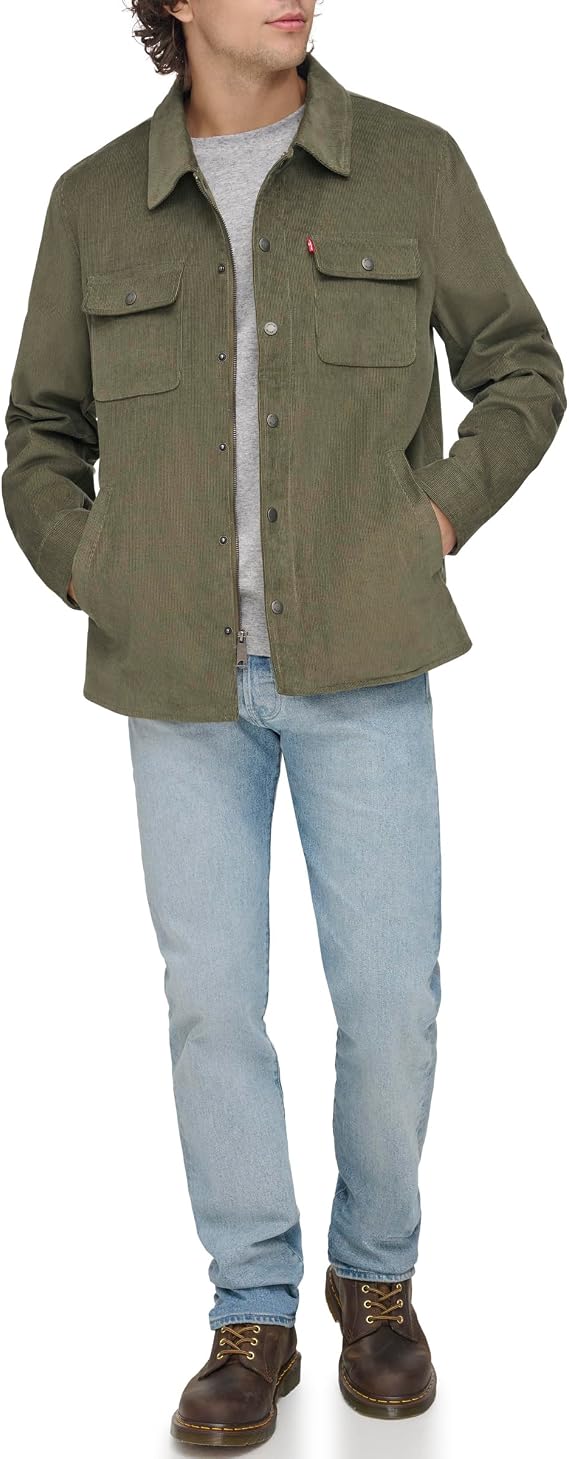 Levi's Men's Corduroy Shirt Jacket Coat