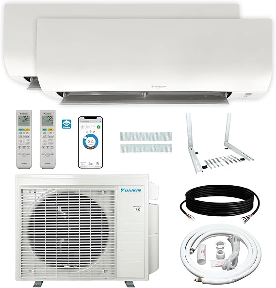 Daikin 24,000 BTU (12K + 12K) 21SEER2 Dual Zone Mini Split Air Conditioner