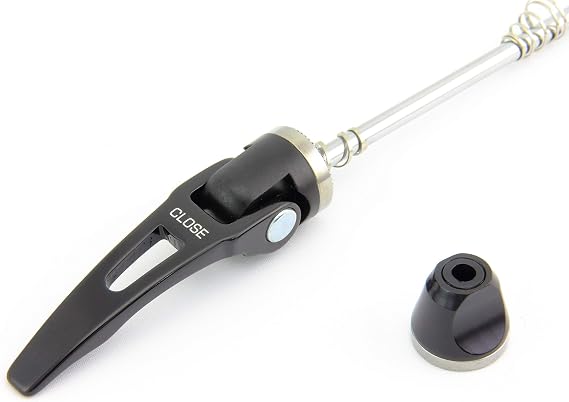 Cyclocross Gravel Mountain Bicycle MTB Quick Release F42-00AG QR Skewer Set 100135mm O.L.D CRMO Axle for Front and Rear in Black