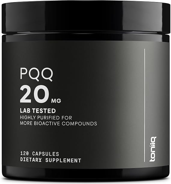 Toniiq 99%+ 20mg Supplement Ultra High Purity PQQ 20mg