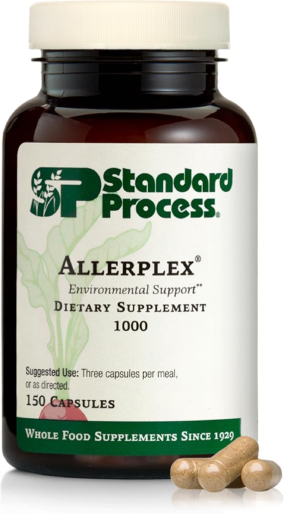 Standard Process Allerplex, Lung Health Support Supplement, 150 Capsules