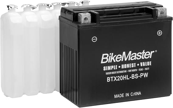 BikeMaster Performance+ Maintenance-Free Batteries BT12A-BS