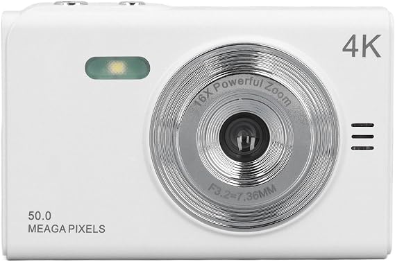 Digital Camera, 50MP Vlogging Camera with HD 2.88 Inch TFT Display, Auto Light Sensitivity Support, Adaptive Recording Mode, Electronic Image Stabilization