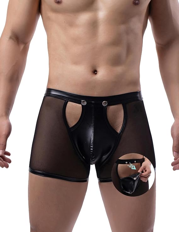 comeondear Mens Lingerie Sexy Underwear Naughty with Removable Pouch