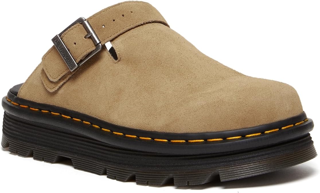 Dr. Martens Zeb Zag Mule Savannah Tan E.H Suede UK 7 (US Men's 8, US Women's 9) Medium