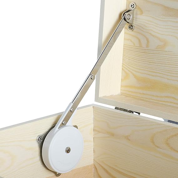 Lid Stay Hinge Soft Close Safety Lid Support Toy Box Hinge | For Kitchen Cabinet Of Top-Upward Opening Top Flap Doors Easy To Install