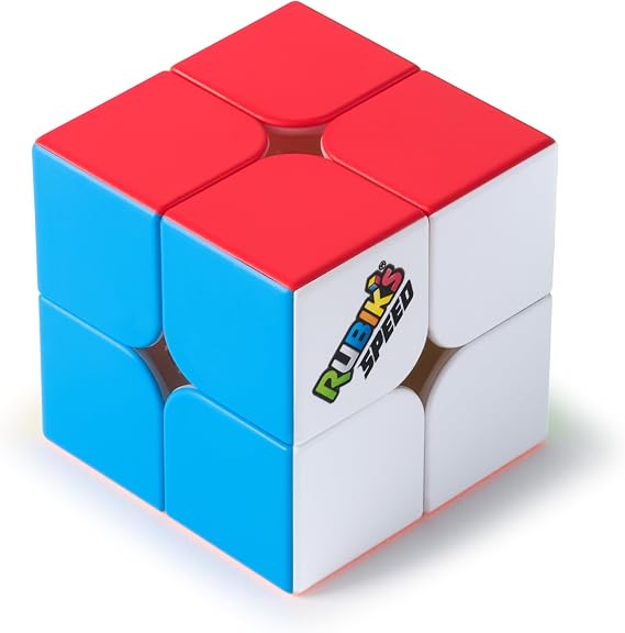 Rubik’s Cube, 2x2 Speed Cube For Super-Fast Solves, Problem-Solving Brain Teaser, Classic Colour-Matching Puzzle, Fidget Toy & Sensory Puzzle for Adults, Teens & Kids, for Ages 8 & Up