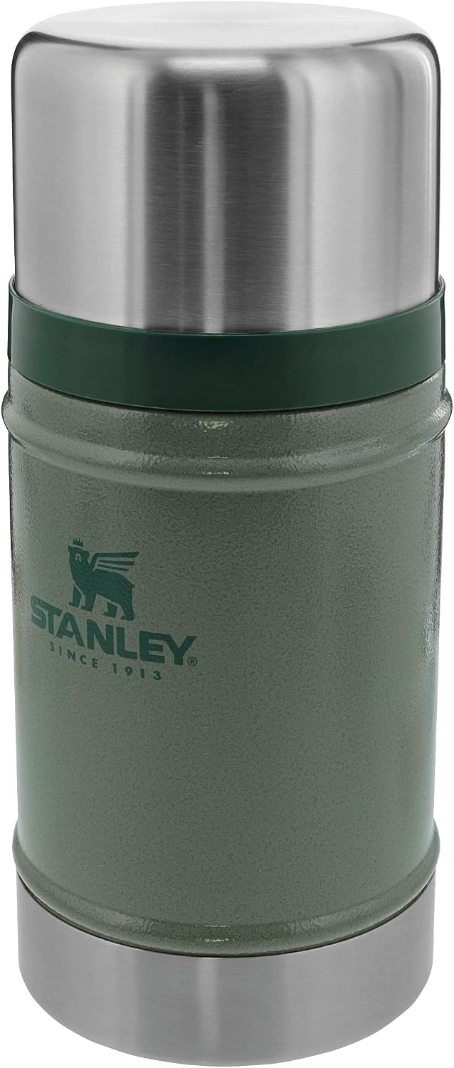 STANLEY Classic Legendary Food Jar - BPA Free Stainless Steel Food Flask - Hot for 20 Hours - Leakproof Lid Doubles as Cup - Thermal Lunch Box for Hot Food - Dishwasher Safe