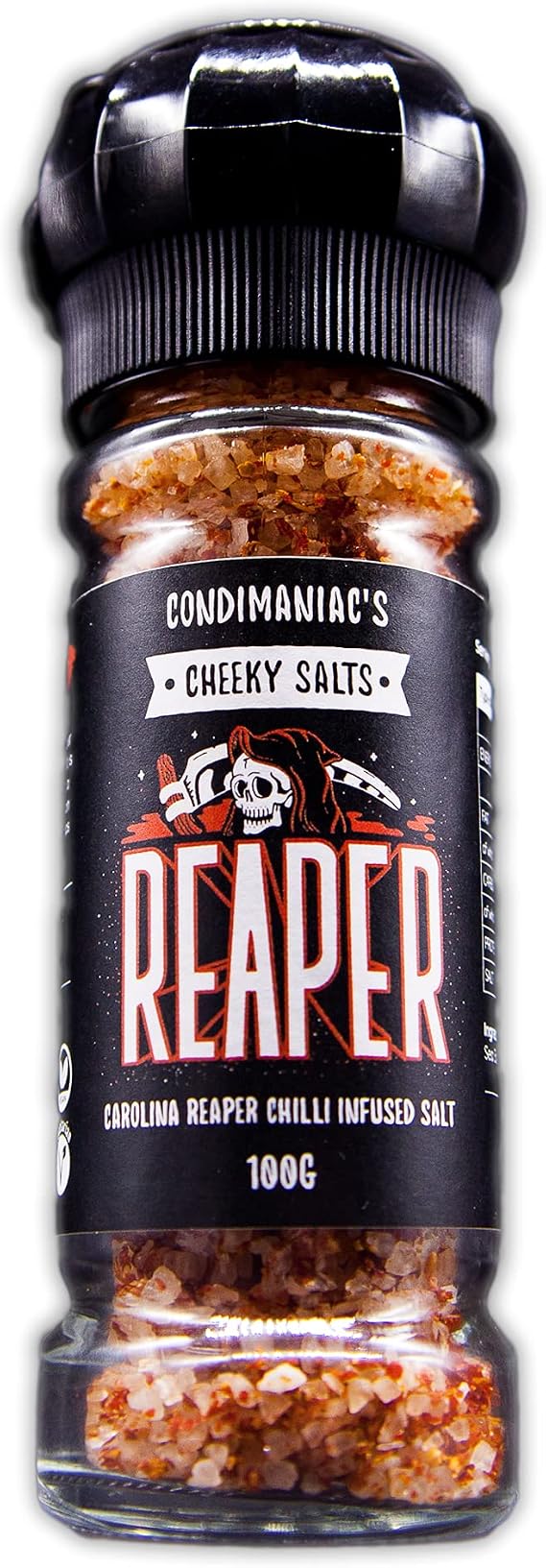 Cheeky Salts Carolina Reaper Chilli Pepper Infused Salt (100g)