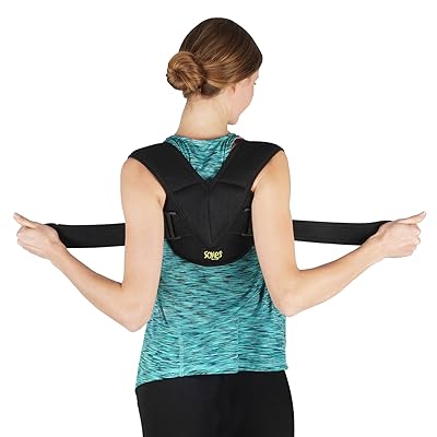 Soles Clavicle Bandage Adjustable, Flexible, Breathable Neoprene - Unisex - Improves Poor Posture & Osteoporosis, Clavicle Brace for Collarbone Injuries L-XL: 90-110 cm