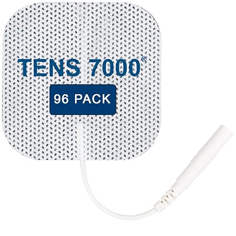 Official TENS Unit Electrode Pads - 96 Pack, Premium Quality OTC TENS Unit Replacement Pads, 2" X 2" - Compatible with Most TENS Machines, Replacement Electrodes Value Pack