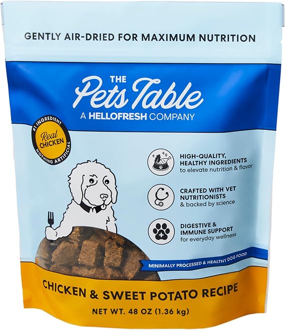 The Pets Table Air Dried Dog Food, Chicken & Sweet Potato, 3 lb (48 Oz)