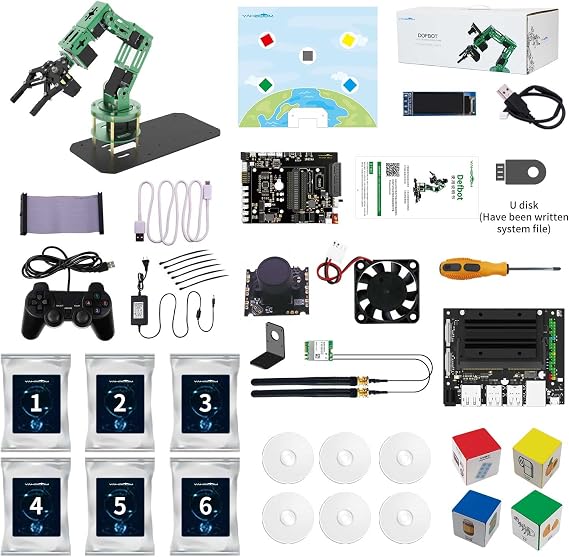 Yahboom 6DOF Robotic Arm for Raspberry Pi 5 ROS2,3D AI Vision Camera
