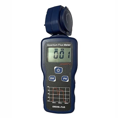 Quantum PAR Meter Irradiation Intensity Tester Plants Grow Light Meter SM206-PAR with Waterproof Probe