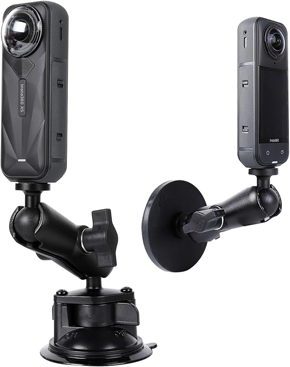 xik 2 in 1 Suction Cup and Magnetic Camera Mount Kit for Insta360 X6 X5 X4