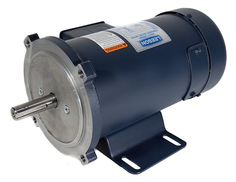 Leeson 108023.00 SCR Rated DC Motor, 56C Frame, C-Face Rigid Mounting, 1HP, 1750 RPM, 180V Voltage
