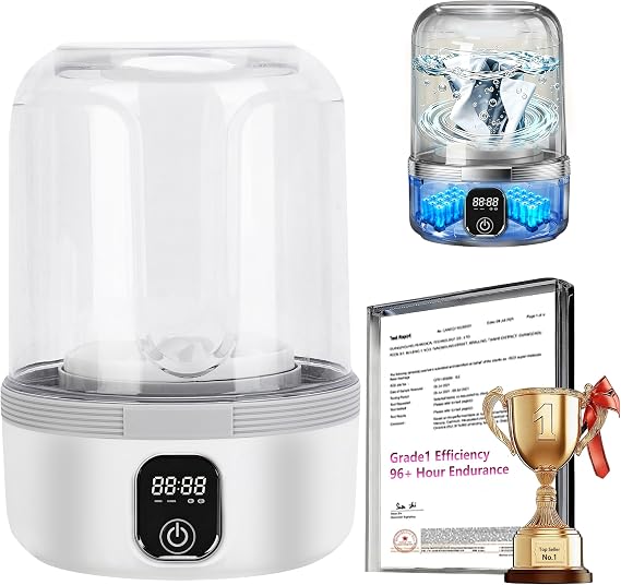 5.0 Upgraded Top Configuration Mini Washing Machine7000mAh Luxury Dual BatteryNo.1 German MotorUV-C Light1.5L Portable Washer for Travel, Camping, Apartments, Dorm, RV, Hotel