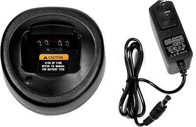 Fumei Smart Desktop Charger Compatible with Motorola GP328 GP340 GP380 HT750 HT1250