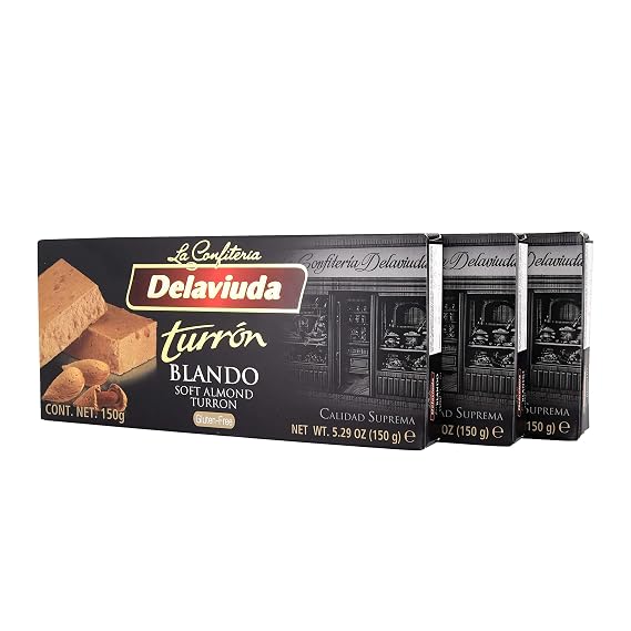 Delaviuda Turron Soft Almond Nougat Blando - 5.29 OZ (3 Pack)