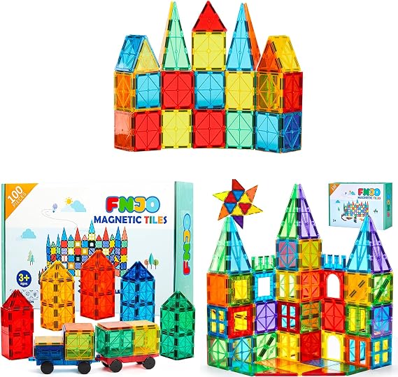 FNJO Magnetic Tiles,110PCS+100PCS+52PCS