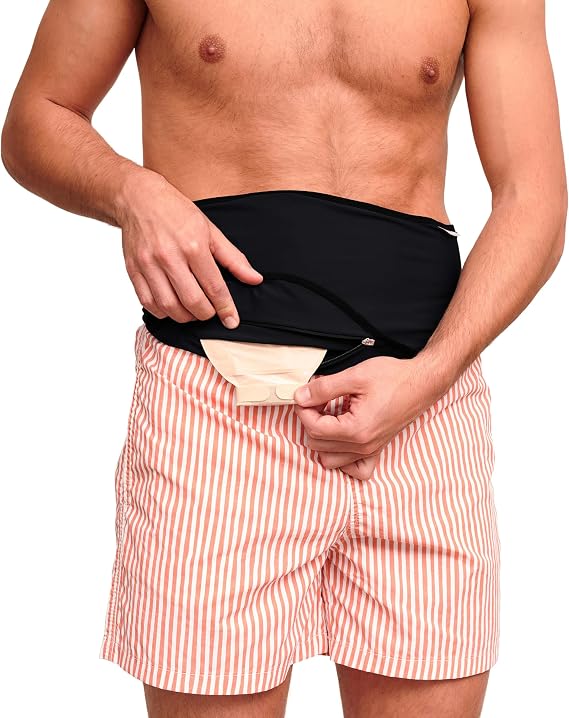 SIIL Ostomy Belt for Men & Women | FSA & FHA Approved | Premium Ostomy Bag Covers | Sports & Swimming | Colostomy Belts, Illeostomy Covers | Ostomy Wrap (Improved Zipper & Velcros) Made in EU