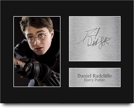 HWC Trading Daniel Radcliffe USL Signed Printed Autograph Harry Potter Gifts Print Photo Picture Display - US Letter Size