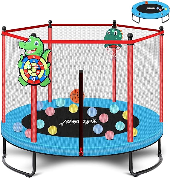 Mini Toddler Trampoline Ages 2-10, Small Indoor Kids Trampoline