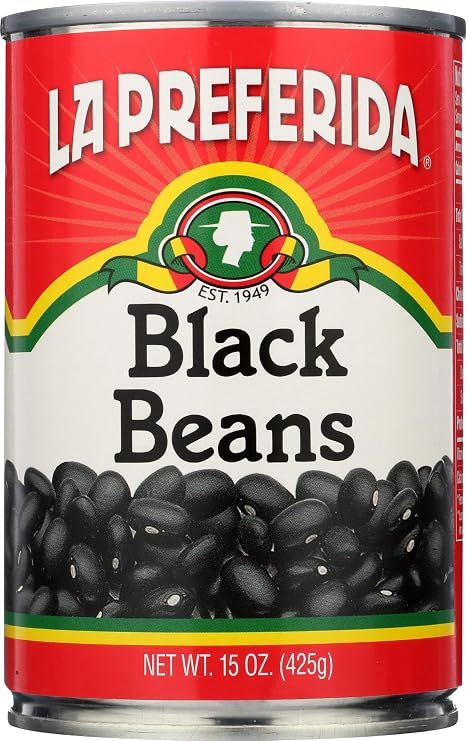 La Preferida Beans, Black, 15 Ounce