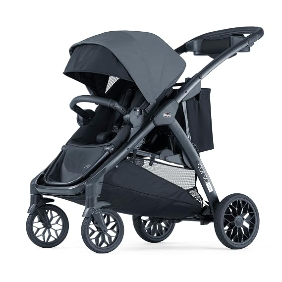 Chicco Corso Flex Single-to-Double Convertible Stroller w/Parent Tray