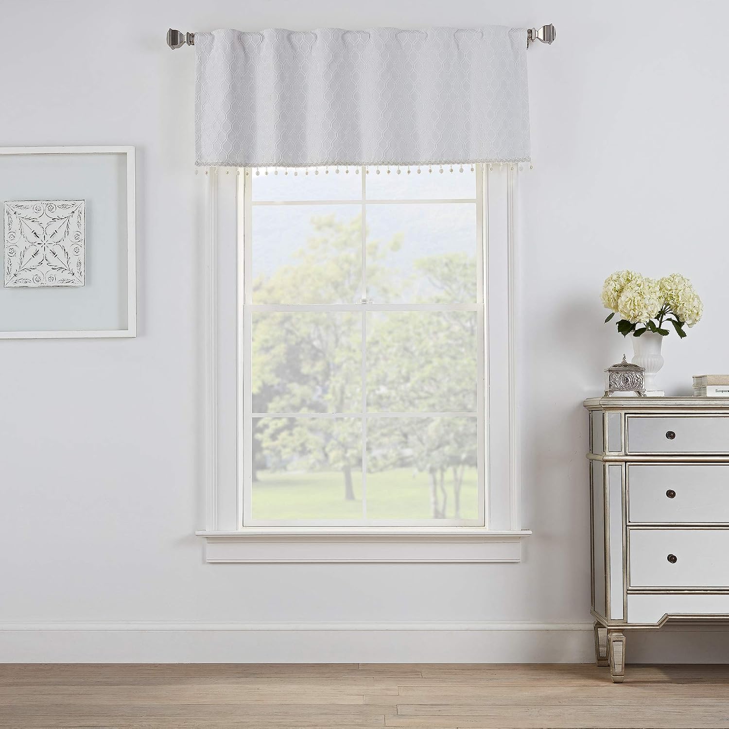 Brielle Home Oslo Blackout Valance 18 White