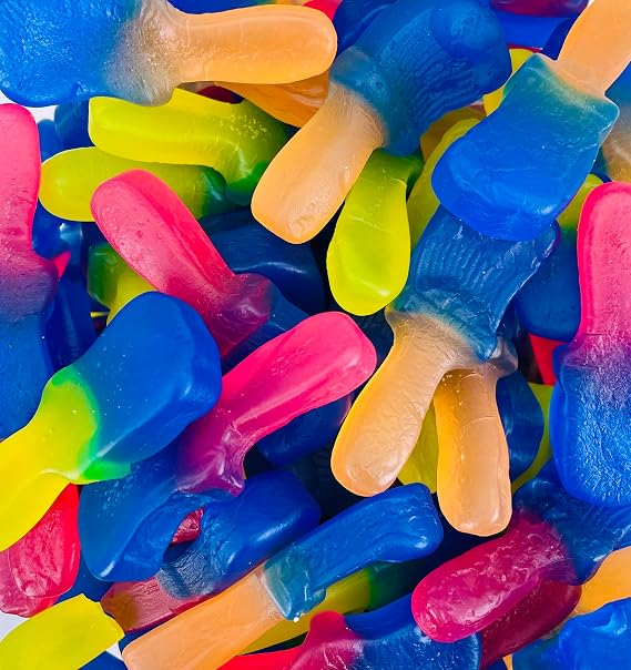 Tongue Painter Blue Raspberry Sweets, 400g, Assorted Colours, Resealable Pouch