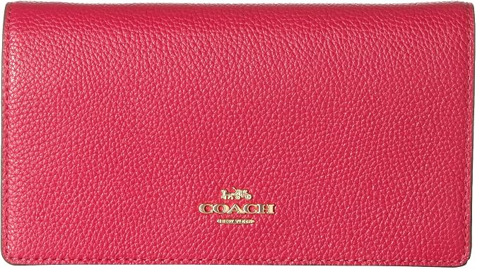 Coach women crossbody bags gold/bright cerry