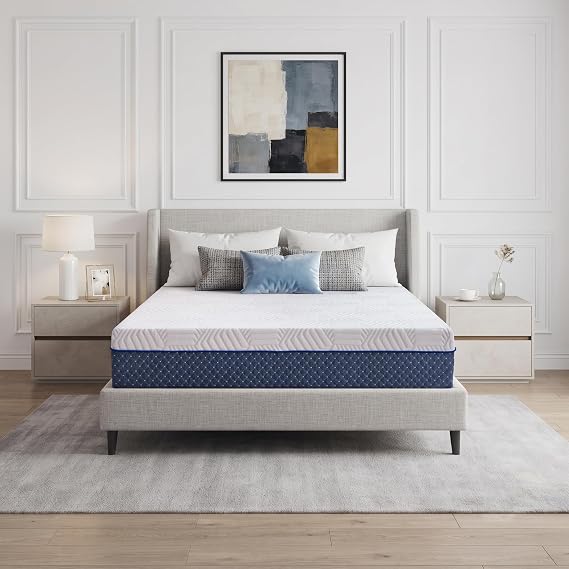 10 Inch Queen Size Mattress, Gel Memory Foam Mattress in a Box