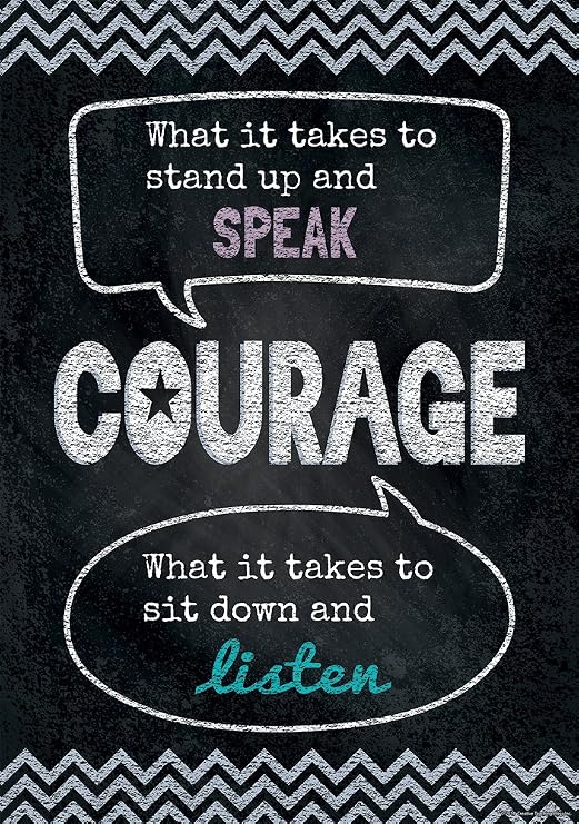 Creative Teaching Press Courage Inspire U Poster Chart (6678)
