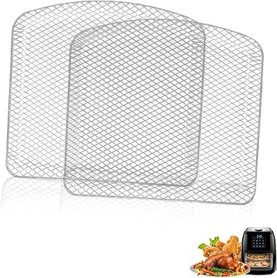 Air Fryer Dehydrator Rack for Chefman 6.3QT 4-In-1 Digital Air Fryer Oven, Premium Oven Shelf Grill Crisper Plate Tray Insert Grate Rack Grid for Chefman 6.3QT Air Fryer, Dishwasher Safe