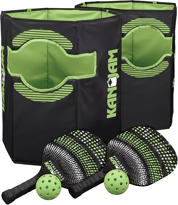 Kan Jam Pickleball Set, 2 Pickleball Paddles, 2 Balls