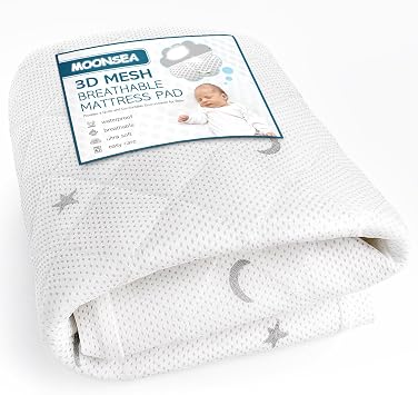 Waterproof Pack and Play Mattress Pad, Fit for Graco Pack n Play Travel Dome LX Playard, Breathable and Washable Mattress Sheets Fitted