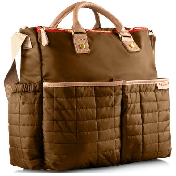 maman Designer Diaper Bag With Matching Changing Pad
