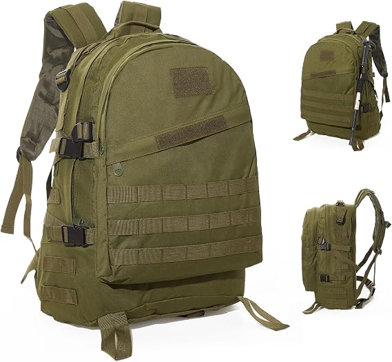 Green Tactical Backpack for Men, 35L Military Rucksack Backpacks for Hiking