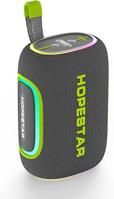 WorryFree Gadgets Wireless Bluetooth Speaker, 65W Output, 8000mAh Battery, RGB Lights, EQ Modes, 10M Range Hopestar Series Gray