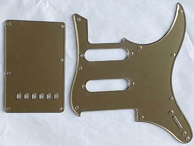 Guitar Pickguard for Yamaha Pacifica 112VBackplate Style 1 Ply Acrylic Gold