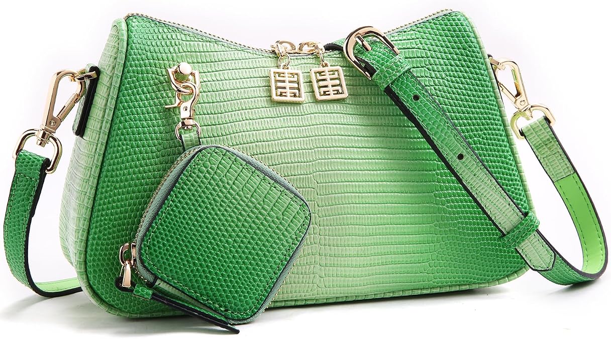 Womens Leather Purses and Handbags Top Handle Satchel Bags with small bag