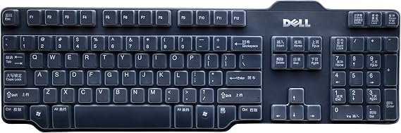 Keyboard Cover for Dell L100 SK-8115 SK-3205 104-key USB Wired Keyboard, Dell L100 Keyboard Skin Protector- Clear