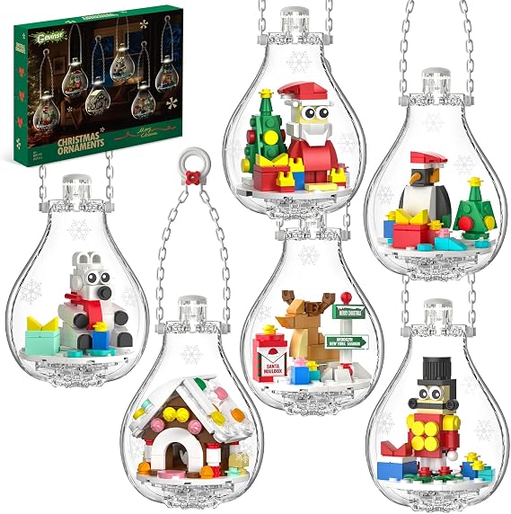 Christmas Ornaments 2026 Building Set, Crafts for Christmas Tree with Light