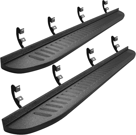 7" Chevy Silverado Running Boards Compatible with 2019-2026 Silverado/Sierra 1500 Crew Cab, 2020-2026 Silverado/Sierra 2500HD 3500HD Crew Cab. Step Bars Side Steps.